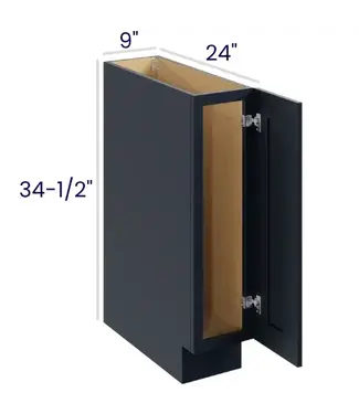 BT09PP | 12"W |  34.5" H Single Door Single Drawer Bases