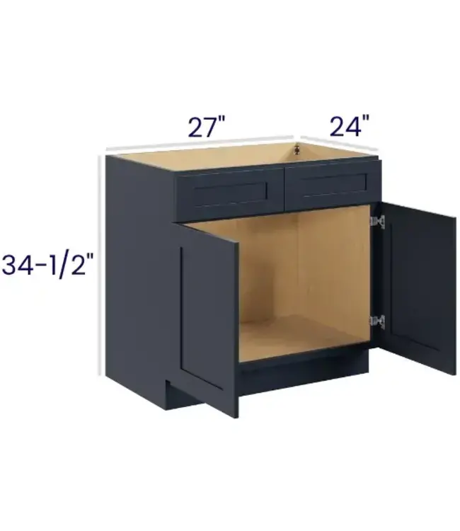 SB27PP | 27" W | 34.5" H Sink Bases