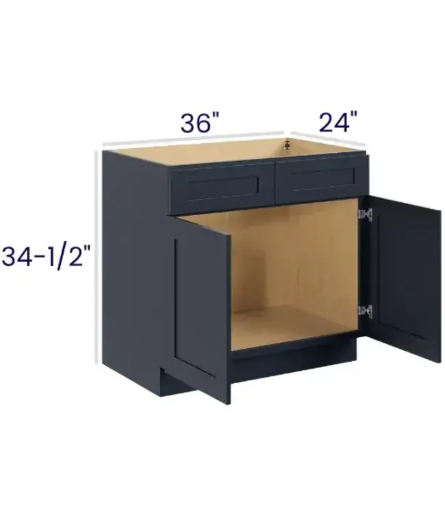 SB36PP | 36" W | 34.5" H Sink Bases