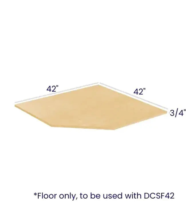 SBF4242PP | 42" W | Diagonal Sink Floor