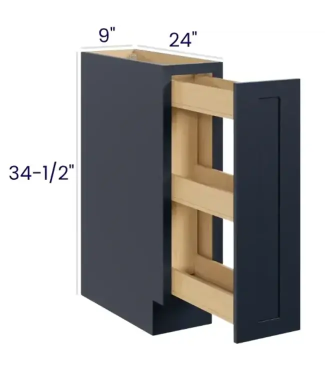SPB9PP | 9" W | 34.5" Bases With Spice Pullout