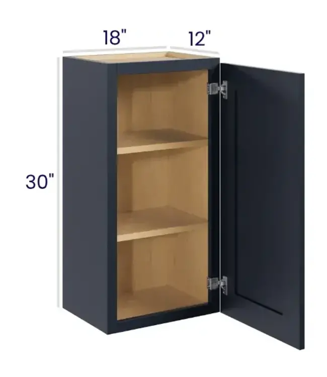 W1830PP | 18" W | 30" H Wall Cabinets - Single Door