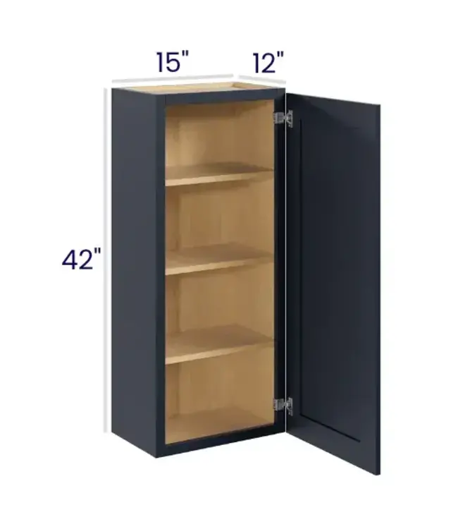 W1542PP | 15" W | 42" H Wall Cabinets - Single Door