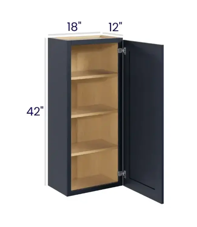 W1842PP | 18" W | 42" H Wall Cabinets - Single Door