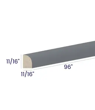 MS96EB | 96" W | 11/16" H Moldings - Shoe