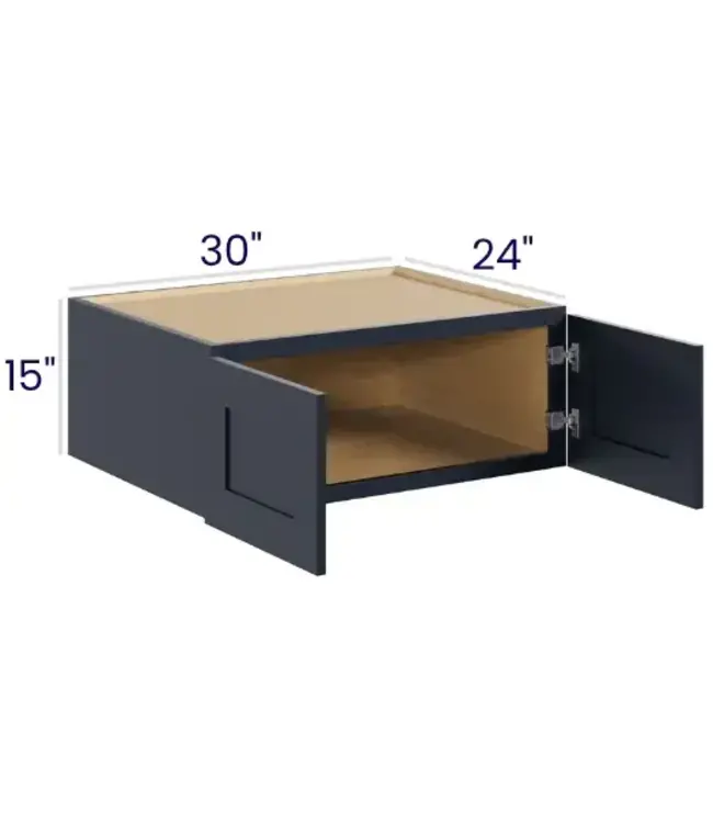 15" High Refrigerator Cabinet - 30"W