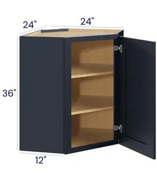 Diagonal Corner Wall Cabinets - 36"H