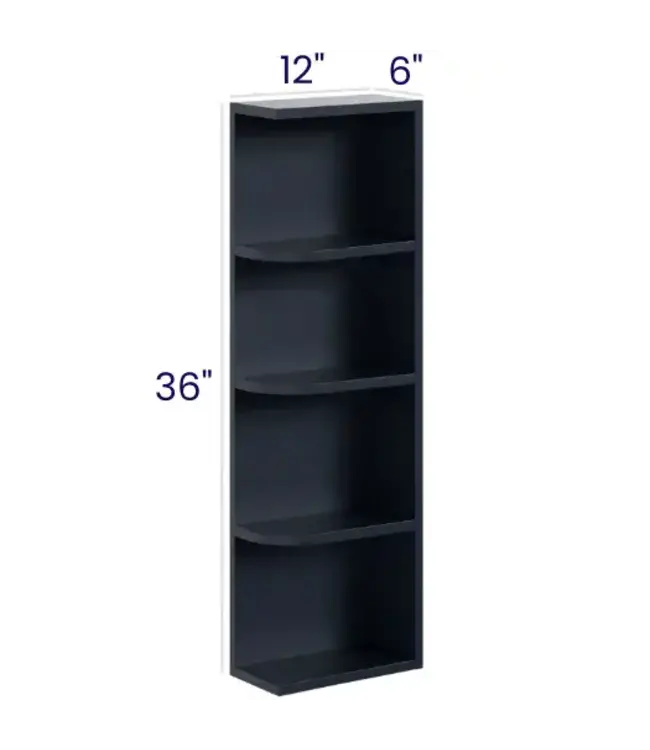 OE636PP | 6" W | 36" H Open End Wall Shelves