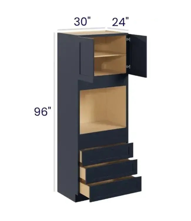 O309624PP | 30" W | 96" H  Oven Cabinets