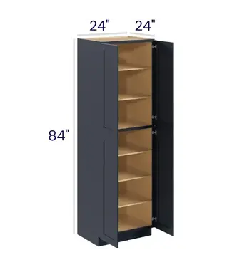 24"W Pantry Cabinets - Double Doors - 84"H