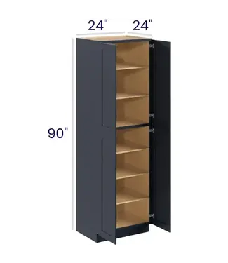 24" W Pantry Cabinets - Double Doors- 90"H