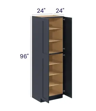 24" W Pantry Cabinets - Double Doors - 96"H