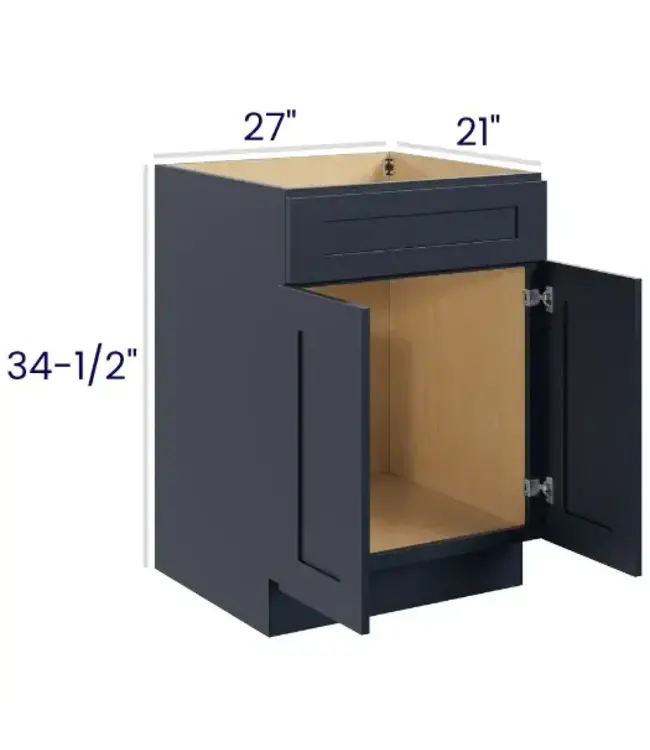 VS27PP | 27" W | 34.5" H Vanity Sink Base