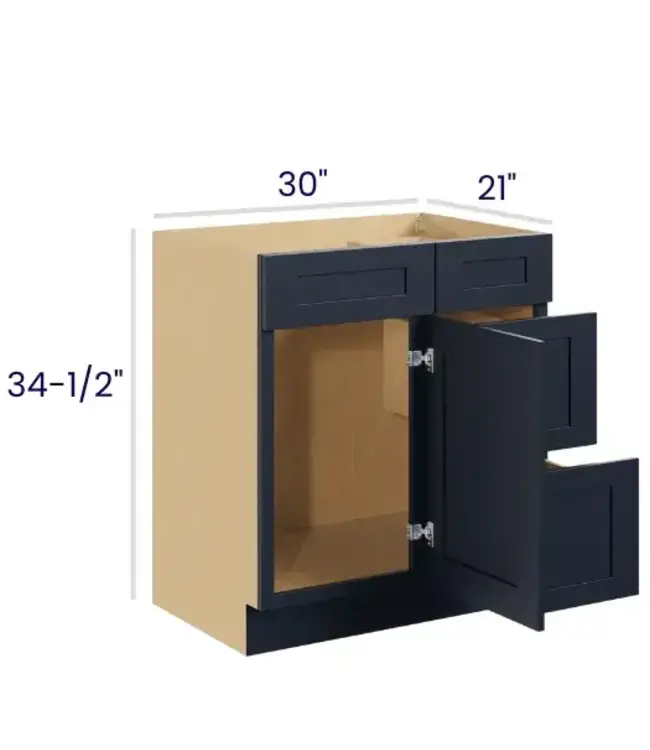Vanity Combo Bases Right 30" W