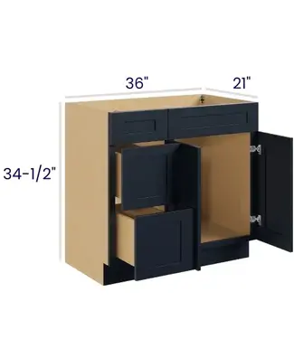 Vanity Combo Bases Left 36" W