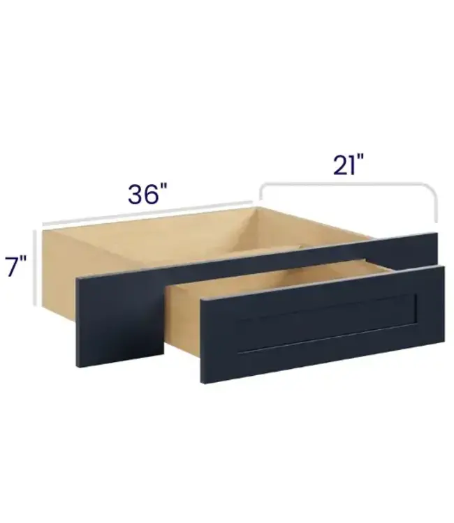 VK3607PP | 36" W | 7" H Vanity Knee Drawer