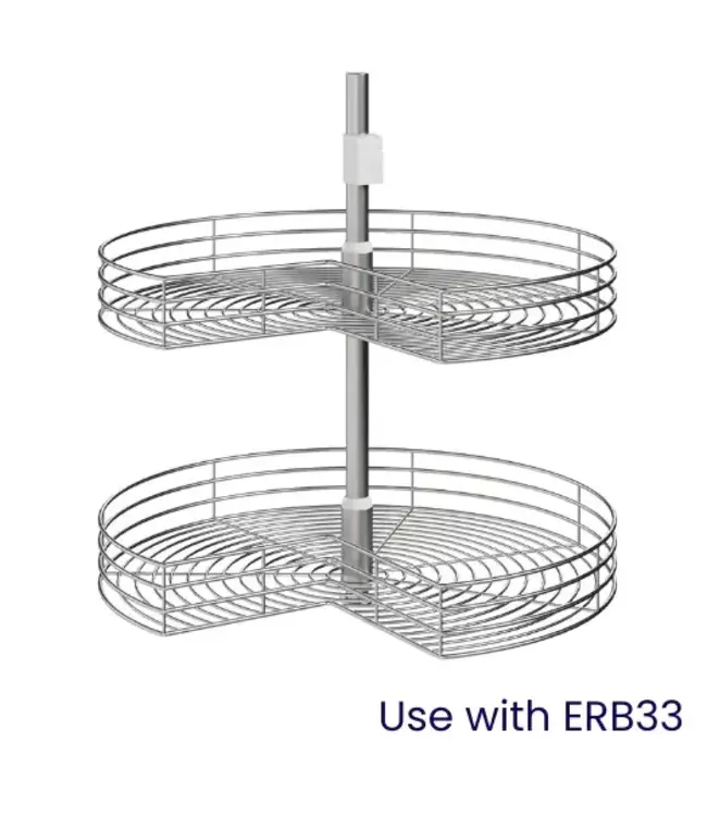 Bayview Blue Shaker CHROME TRAY33 28"D