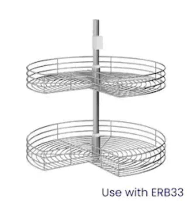 CT33TH  | 33" W | Lazy Susan Chrome Tray