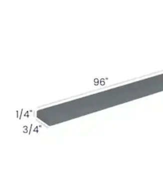 SM8EB | 96" W | 1/4" H  Moldings - Scribe