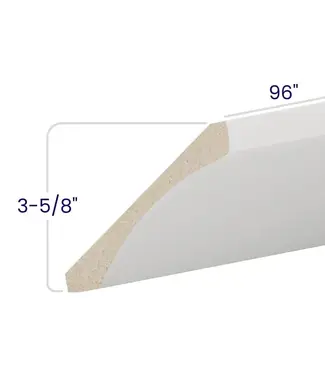 COV96LP  |Cove Crown Moulding