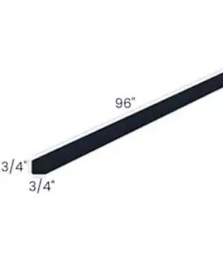 OCM8PPTH | 96" W | 3/4" H Moldings - Outside Corner