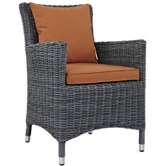 Modway Summon Wicker Rattan Outdoor Patio Dining Armchair
