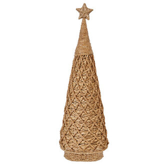 Handwoven Criss-Cross Bankuan Cone Tree