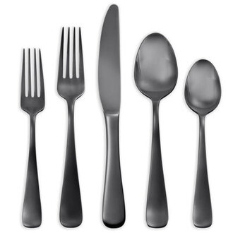 Signature Skandia Opera Full Oxidation 20 Piece Flatware Set Service for 4