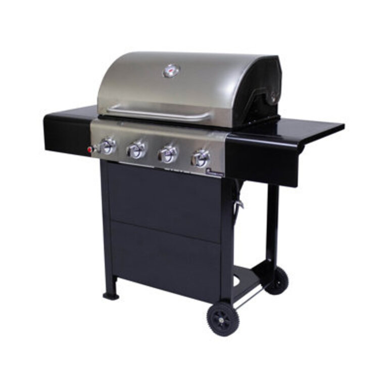 Sear 4-Burner Propane Gas Grill with Side Shelves