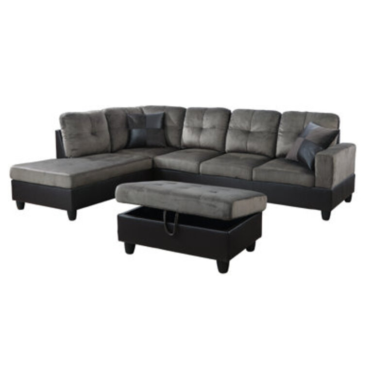 Manter 3 - Piece Upholstered Sectional