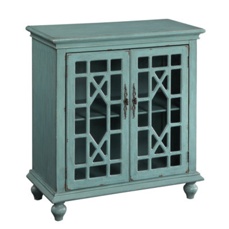 Edolie Solid Wood 2 - Door Accent Cabinet