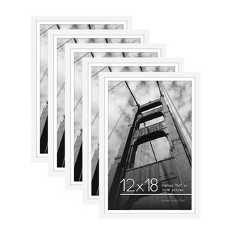 12x18 Picture Frame with Mat for 11x17 White