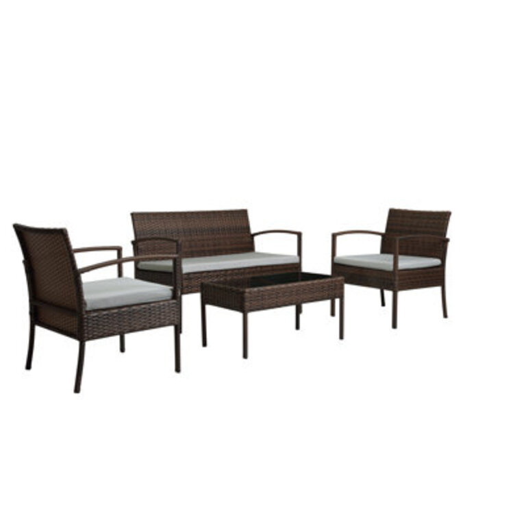 Tindal 4 - Person Patio Conversation Sets with Cushions