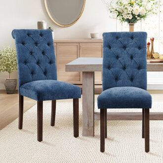 Artemisia Tufted Upholstered Wooden Dining Chairs