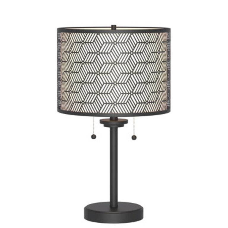 Inlight 23 High Double Shade Pull Chain Modern Table Lamp Bulb Not Included IN-0807-2-BK