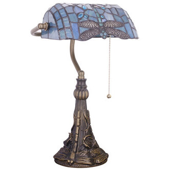 Esrin Resin Bankers Lamp