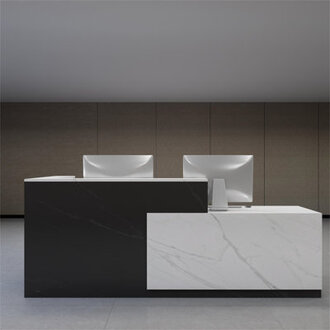Maricel L-Shape Laminate Reception Desk