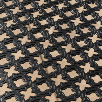 Moniece Powder Coated Aluminum Dining Table