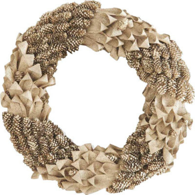 Glitter Pinecone Wreath