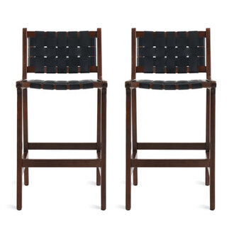 Bochini Mid Century Modern Faux Leather Short And Counter Stools