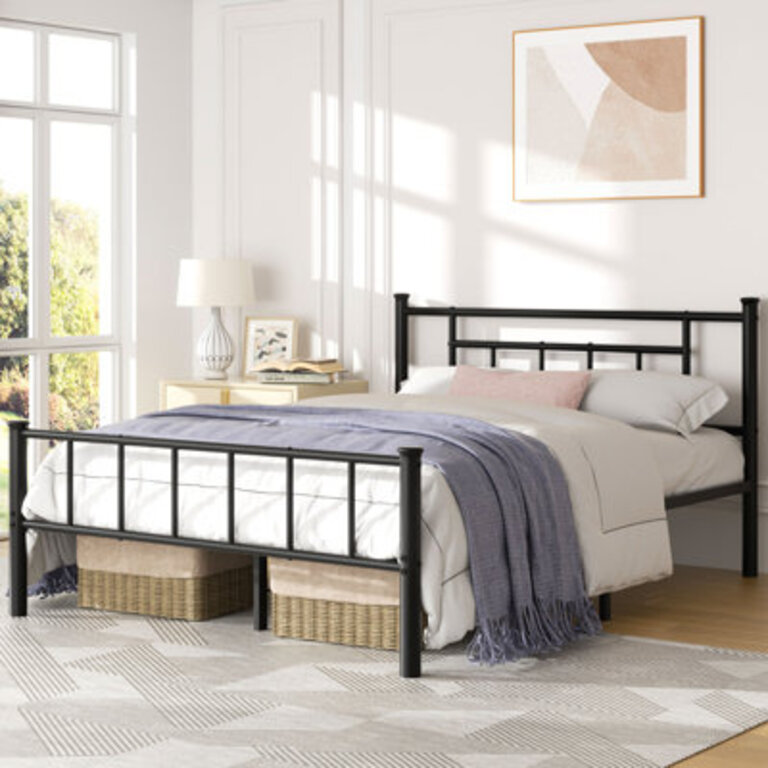 Uliano Metal Platform Bed