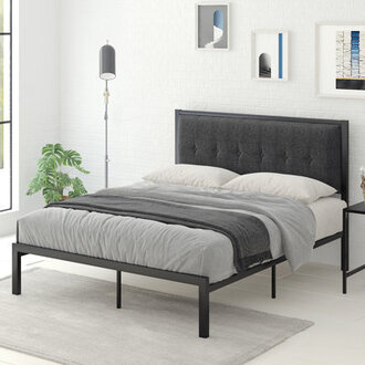 Jerseytown Tufted Sleigh Bed