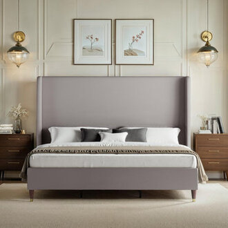 Belo Upholstered Low Profile Platform Bed