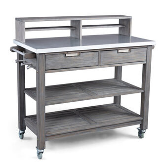 Anjenette Acacia Potting Bench