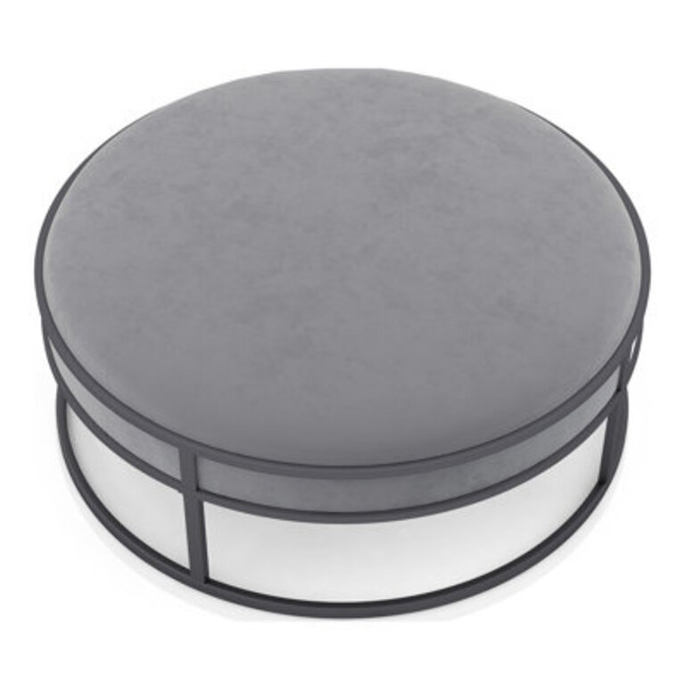 Aprameya 395 Wide Round Cocktail Ottoman