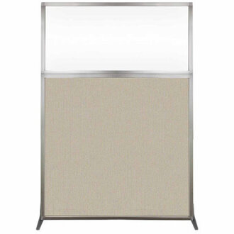 6 Tall Hush Screen Portable Partition - Clear Window