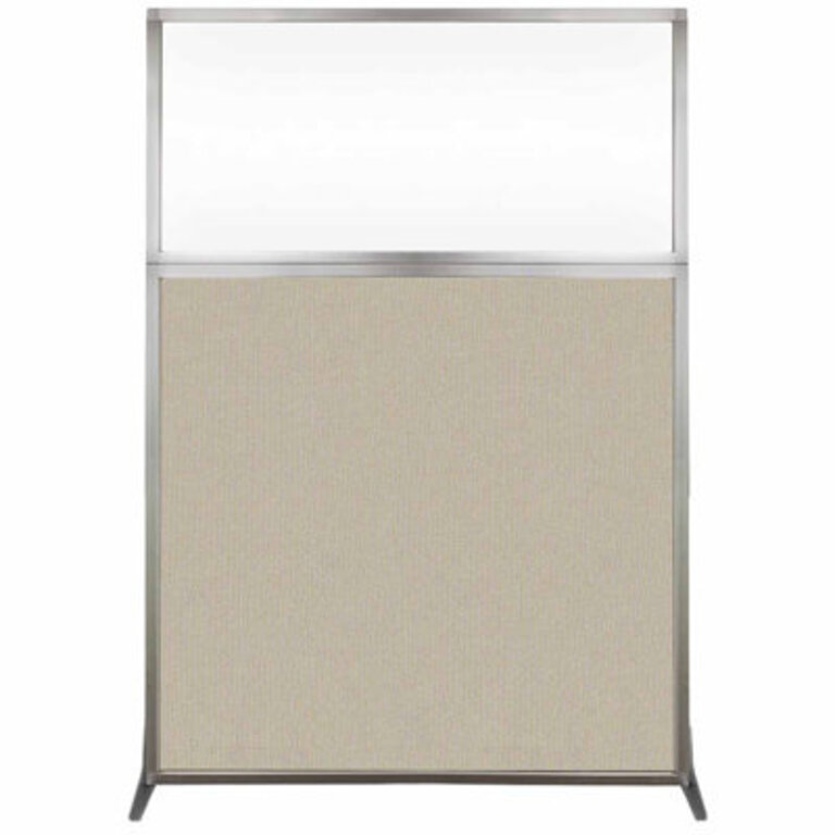6 Tall Hush Screen Portable Partition - Clear Window