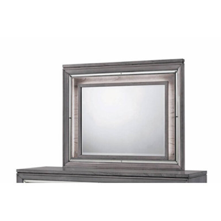 Mahood Modern  Contemporary Beveled Lighted Dresser Mirror
