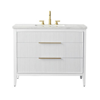 Bilroy Egremt 42 Single Bathroom Vanity with Engineered Stone Top