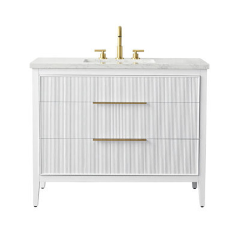 Bilroy Egremt 42 Single Bathroom Vanity with Engineered Stone Top